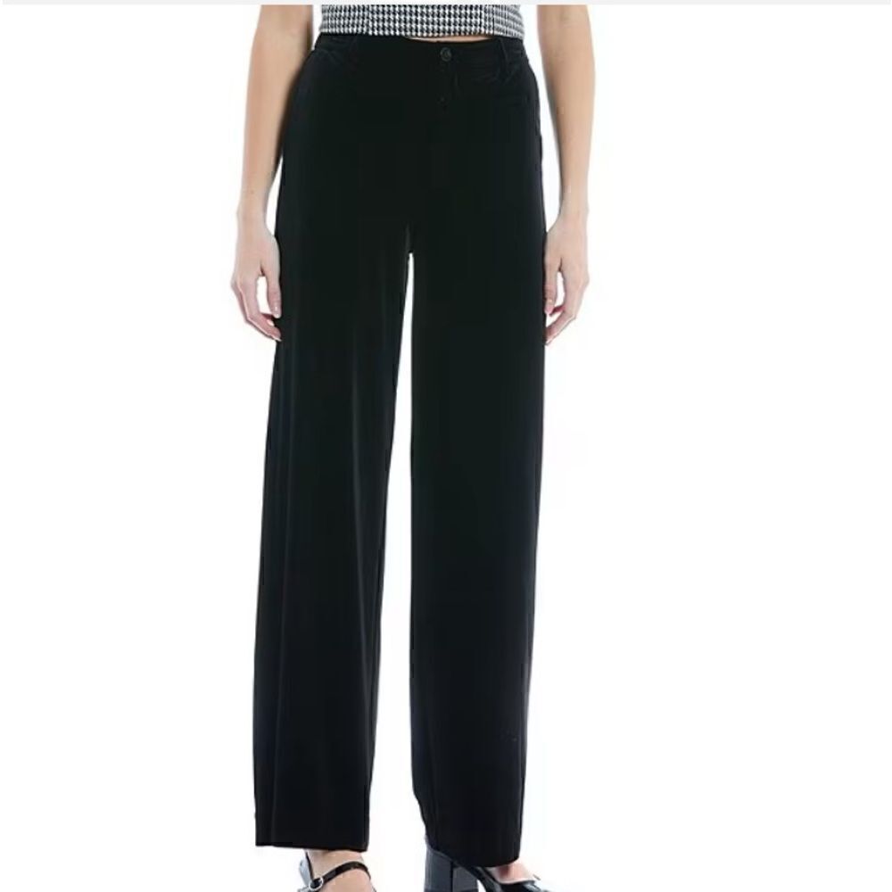 🔥 Take 50% OFF- Copper Key High Rise Wide Leg Velvet Trouser Pants, Size-M